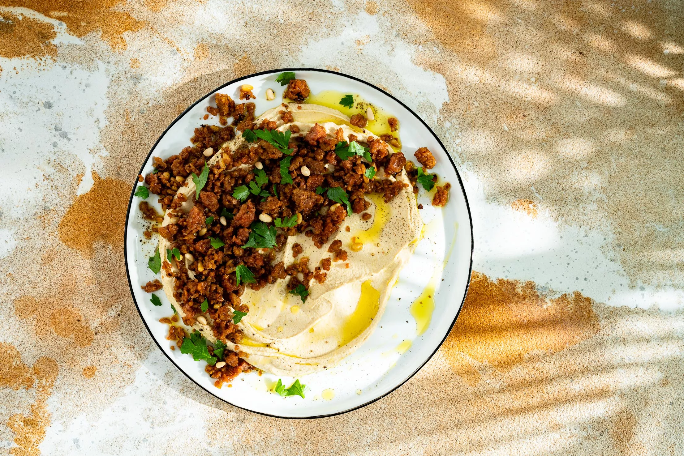 Hummus Mit Hackfleisch